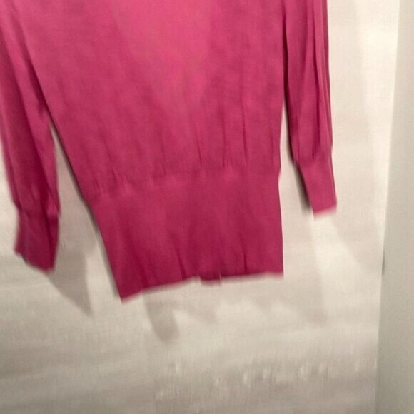 Body Central Cropped Cardigan 3/4 Sleeve V-Neck Button Down M - Picture 2 of 5